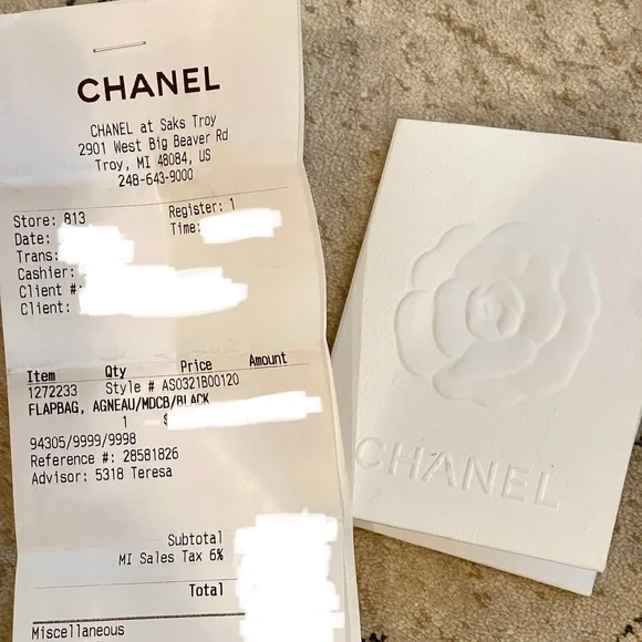 AUTH CHANEL 19K CC Mania Small Flap Bag BLACK/GOLD Full Set RECEIPT - Picture 3 of 12